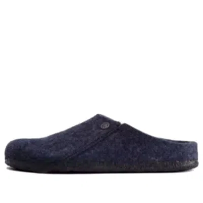 Birkenstock Zermatt Shearling Wool Felt Narrow Fit 'dark Blue'