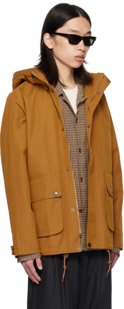Barbour Tan Re-engineered Wading Spey Showerproof Jacket In Brown