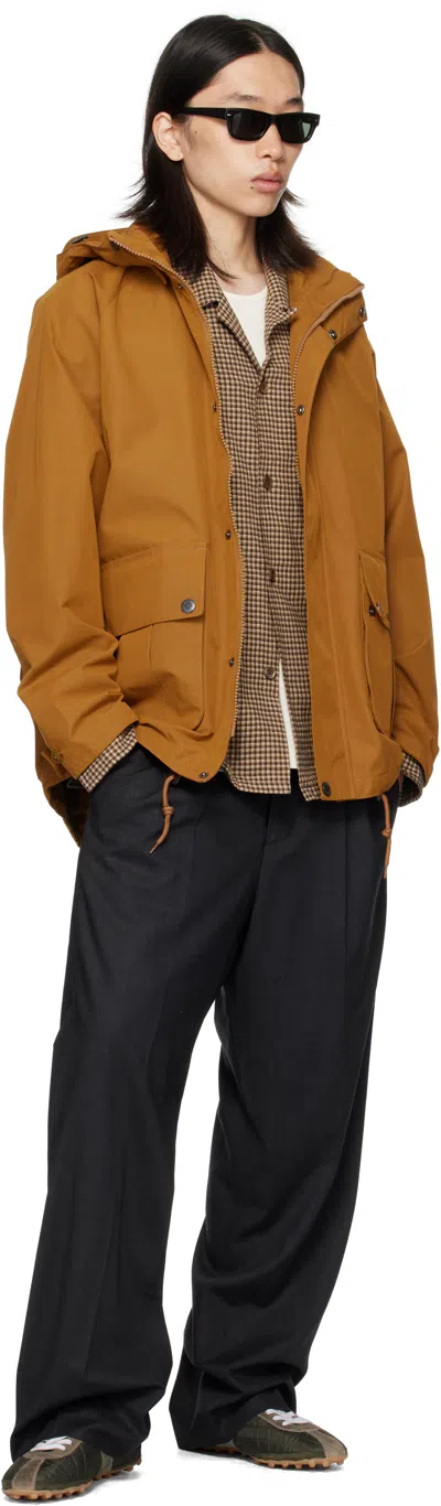 Barbour Tan Re-engineered Wading Spey Showerproof Jacket In Brown