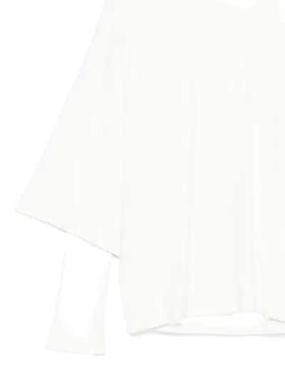 The Mannei Flared-sleeve Top In White