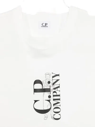 C.p. Company Logo-print T-shirt In White