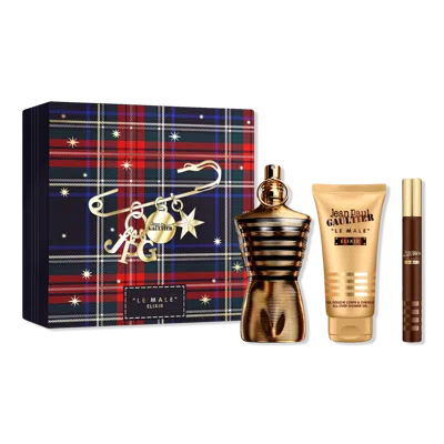 Jean Paul Gaultier Le Male Elixir Eau De Parfum 3 Piece Gift Set In Multi