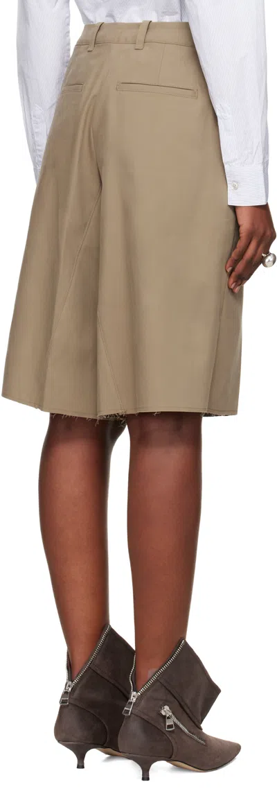 Our Legacy Khaki Jumbo Shorts In Brown