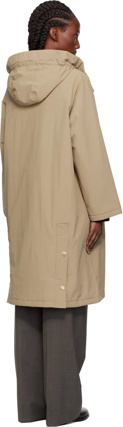 Barbour Beige Catalina Showerproof Coat In Brown