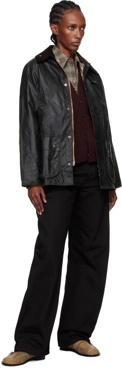 Barbour Green Bedale Waxed Jacket In Multi