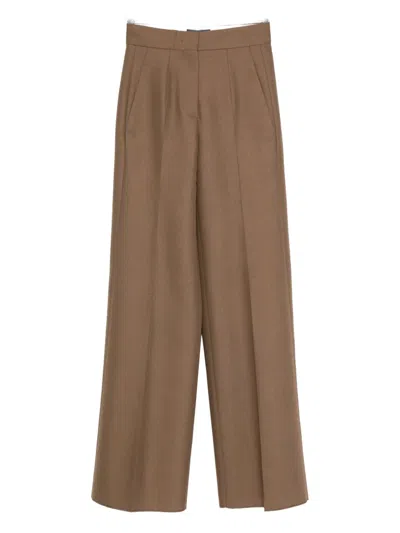 Seafarer Pleated Pants In Brown