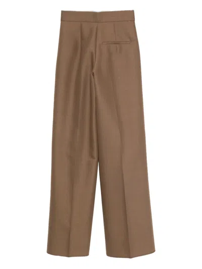 Seafarer Pleated Pants In Brown
