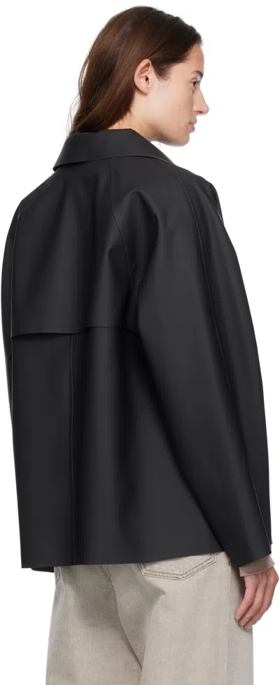 Kassl Editions Black Original Inside Out Hip Rubber Jacket In Black