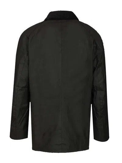 Barbour Ashby Wax Jacket Jackets Green In Black