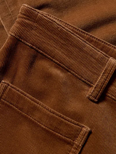 Faherty Stretch Terry Cord Patch Pocket Pants In Brown