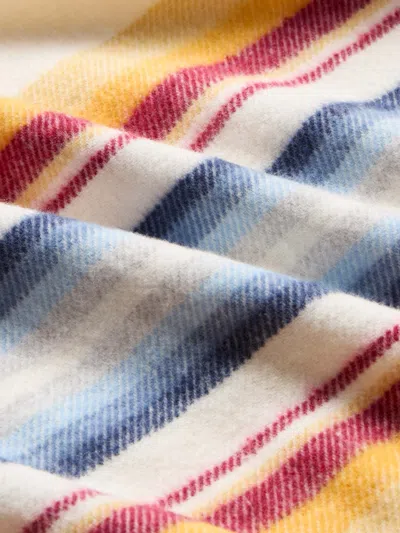 Faherty Brushed Recycled Cotton Blanket In Multi