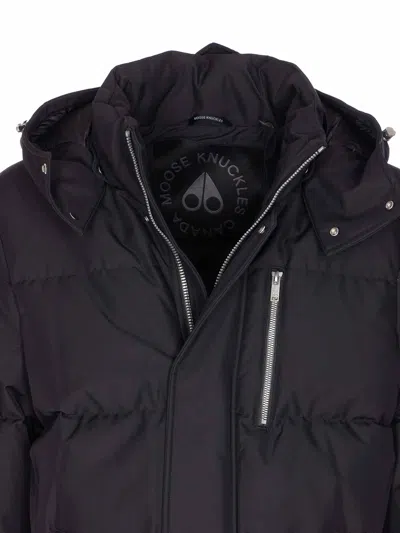 Moose Knuckles Cloud 3q Down Jacket In Black