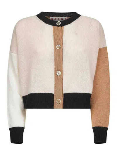 Marni Multicolor Cashmere Oversize Cardigan In Multi