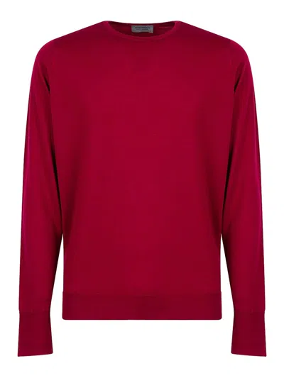 John Smedley Marcus Extra Fine Merino Wool Jumper Clothing In Red