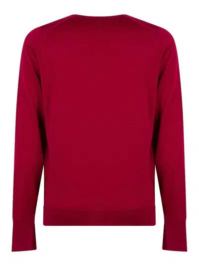 John Smedley Marcus Extra Fine Merino Wool Jumper Clothing In Red