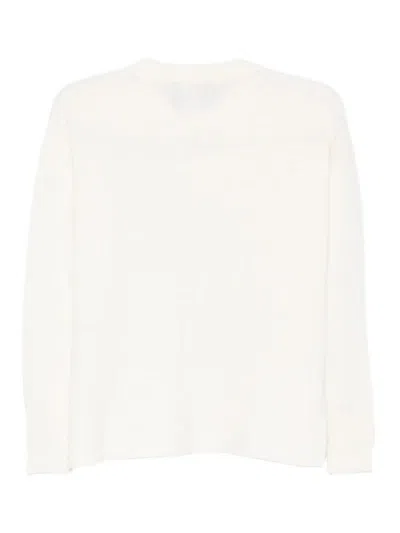 Roberto Collina Wool And Cashmere Crewneck Sweater Clothing In White