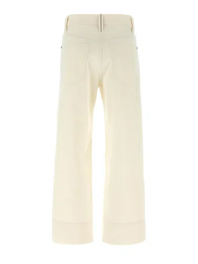 Brunello Cucinelli Crop Pants With Belt Loops And Pockets In Neutral