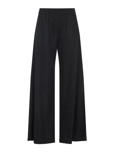 Fabiana Filippi Wide-leg Trousers With Tailored Fit In Black