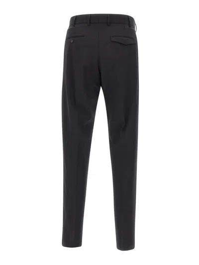 Pt Torino Michael Tailored Wool Trousers In Black
