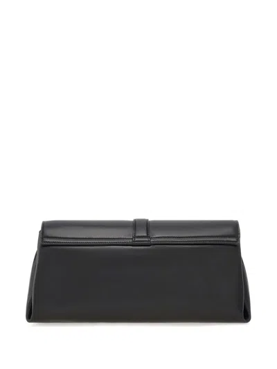 Ferragamo Medium Shoulder Bag With Flap In Black