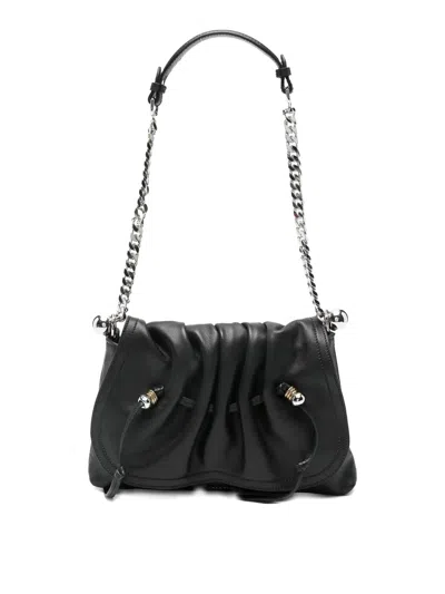 Isabel Marant Bolton Pouch Leather Shoulder Bag In Black