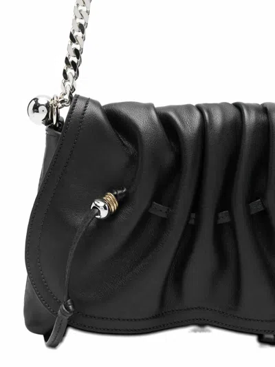 Isabel Marant Bolton Pouch Leather Shoulder Bag In Black