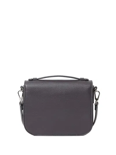 Stella Mccartney Logo Cross-body Bag With Top Handle And Adjustable Strap In Gray