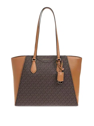 Michael Kors Taryn Large Tote Bag In Brown