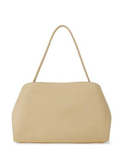 Ferragamo Hug Soft Medium Bicolor Shoulder Bag In Neutral