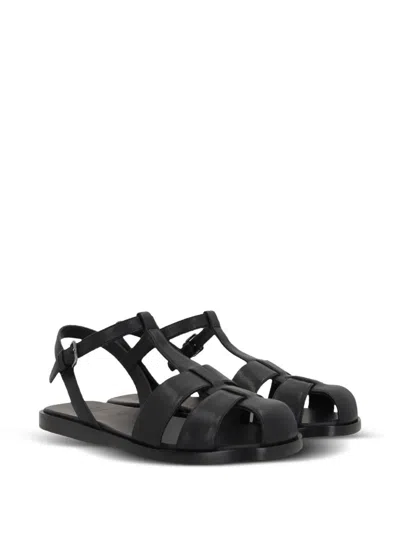 Church's Heeled Sandals With Flat Sole And Open Toe In Black