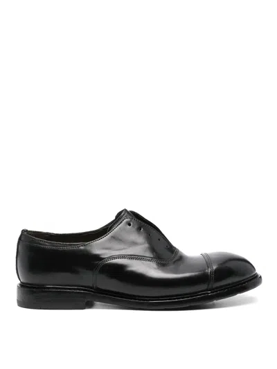 Premiata Cap Toe Lace Oxford Shoes In Black
