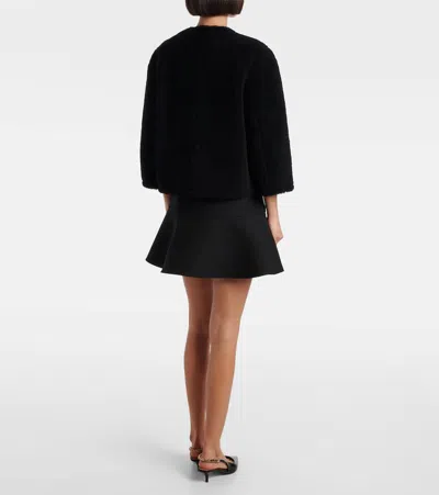 HORSEBIT短款羊毛皮夹克