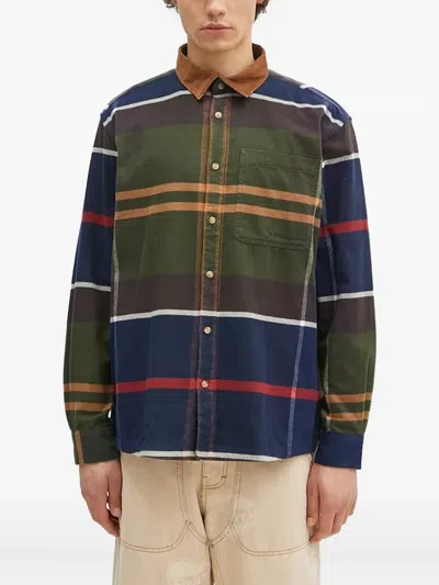Barbour Check Collared Shirt In Animal Print