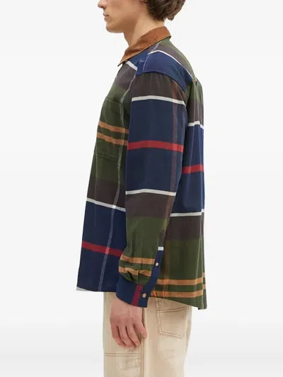 Barbour Check Collared Shirt In Animal Print