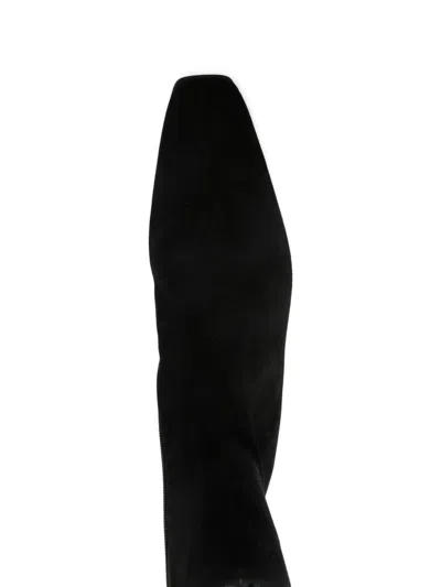 Totême Zipped Suede Pointed-toe Boots In Multi
