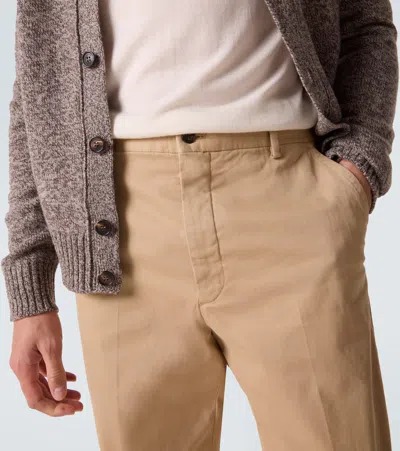 Slowear Cotton Straight Pants In Neutral