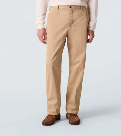 Slowear Cotton Straight Pants In Neutral