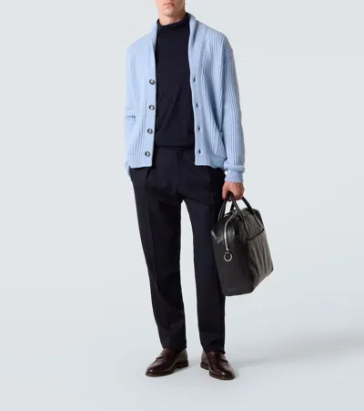 Slowear Virgin Wool Tapered Pants In Black