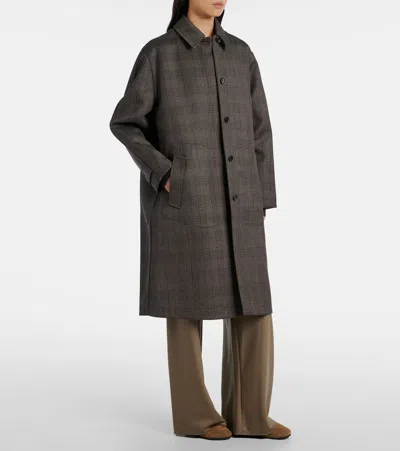 The Row Palomar Reversible Virgin Wool-blend Coat In Black