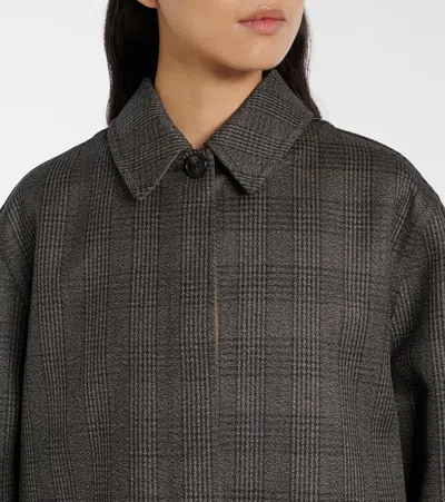 The Row Palomar Reversible Virgin Wool-blend Coat In Black