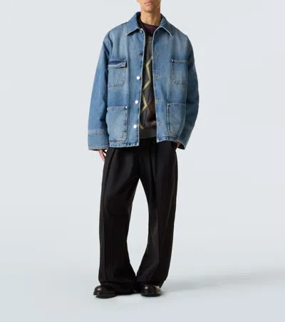 Plan C Intarsia Wool And Cashmere Sweater In Gray