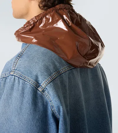 Plan C Denim Field Jacket In Blue