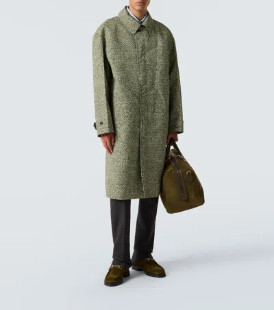 Gucci Ankle Boots With Chunky Sole And Buckle In Green