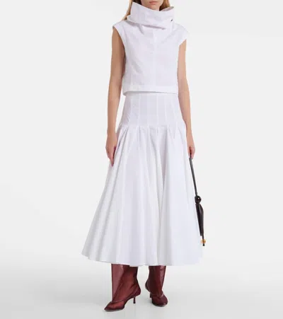 Jacquemus Mid-calf Stiletto Boots Mesh Overlay In Burgundy