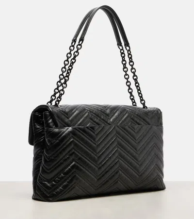 Gucci Gg Marmont Maxi Shoulder Bag In Black