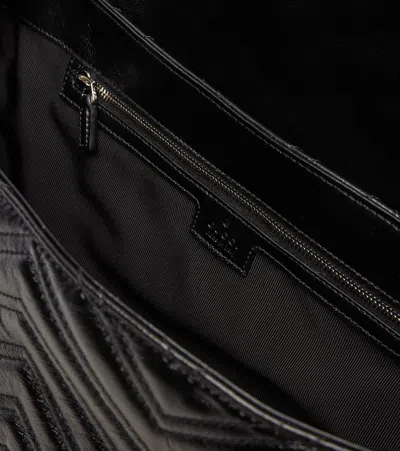 Gucci Gg Marmont Maxi Shoulder Bag In Black