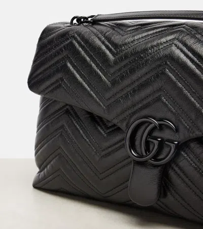 Gucci Gg Marmont Maxi Shoulder Bag In Black