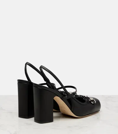 Gucci Horsebit Damenpumps Mit Fersenriemchen In Black