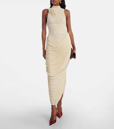 Amina Muaddi 105mm Anok Sling-back Pointed-toe Pumps In Red