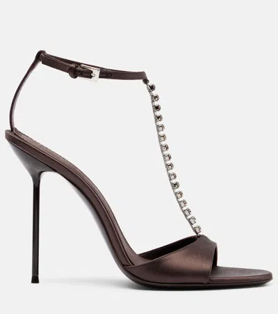 Paris Texas Lidia T-strap Sandal In Brown